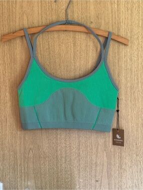 Astroremiges Harmony Aurora Striped Crop Tank Top NWT M